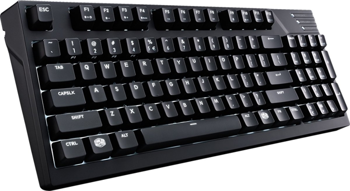 Cooler Master Masterkeys Pro M White USB QWERTY Amerikaans Engels Zwart