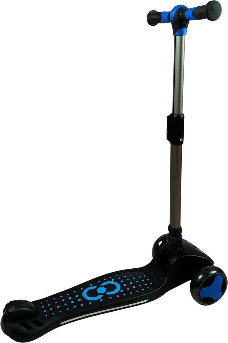 Coolwheels Nova Step met 3 Wielen - Blauw - Step met Verlichting - Step Jongen - Inklapbaar - Anti Slip - Verstelbare Stuur