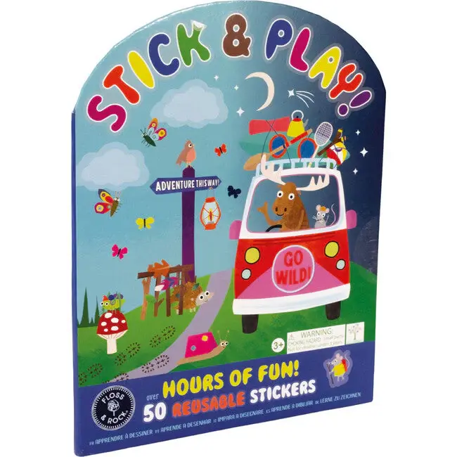 Floss en Rock Stick en Play over 50 reusable stickers