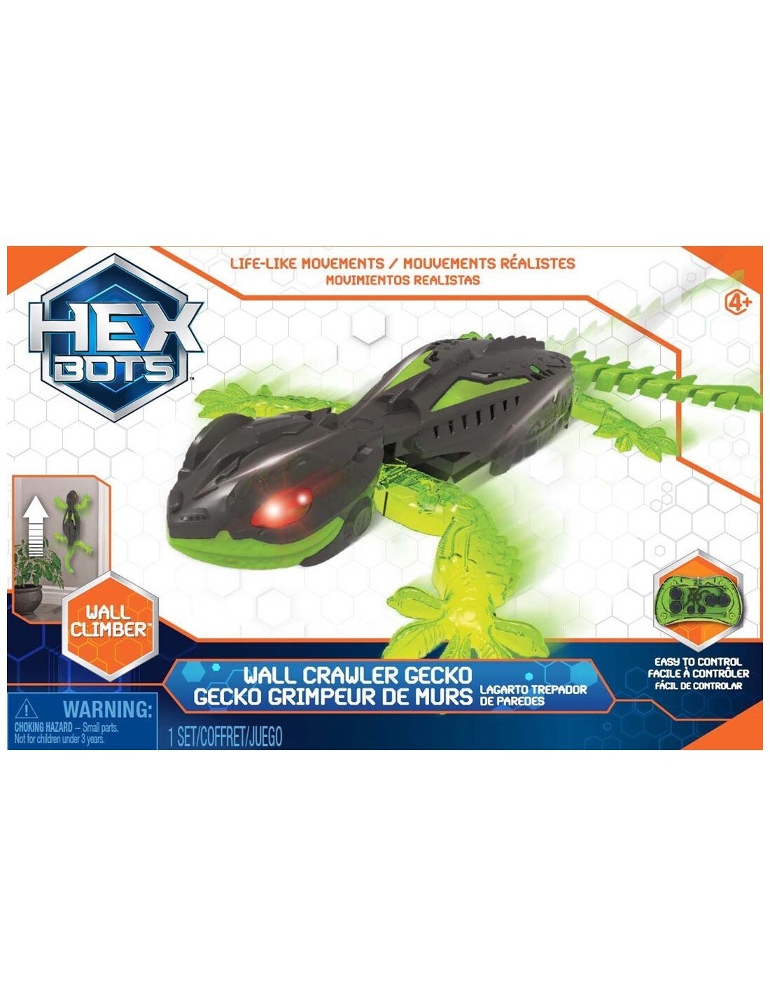 Hex Bots Wall Crawler Gecko RC