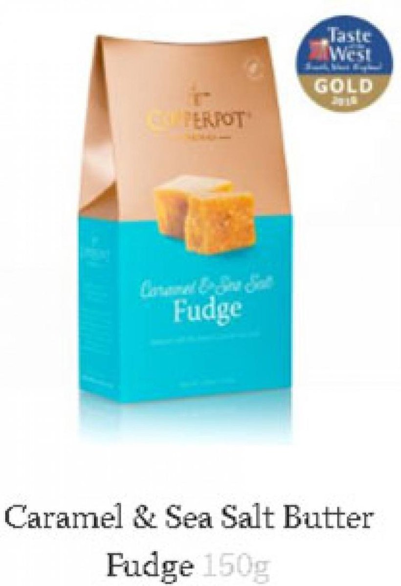   Fudge caramel boter - sea salt - glutenvrij - 150 gram