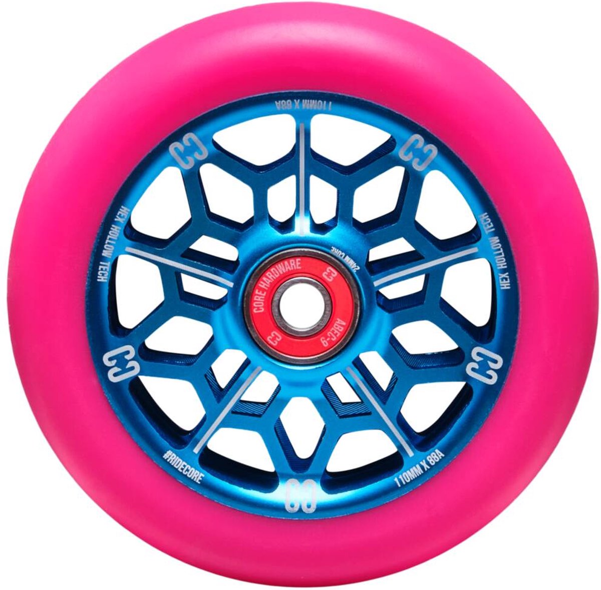 Core Hex Hollow Stuntstepwiel 110mm Roze