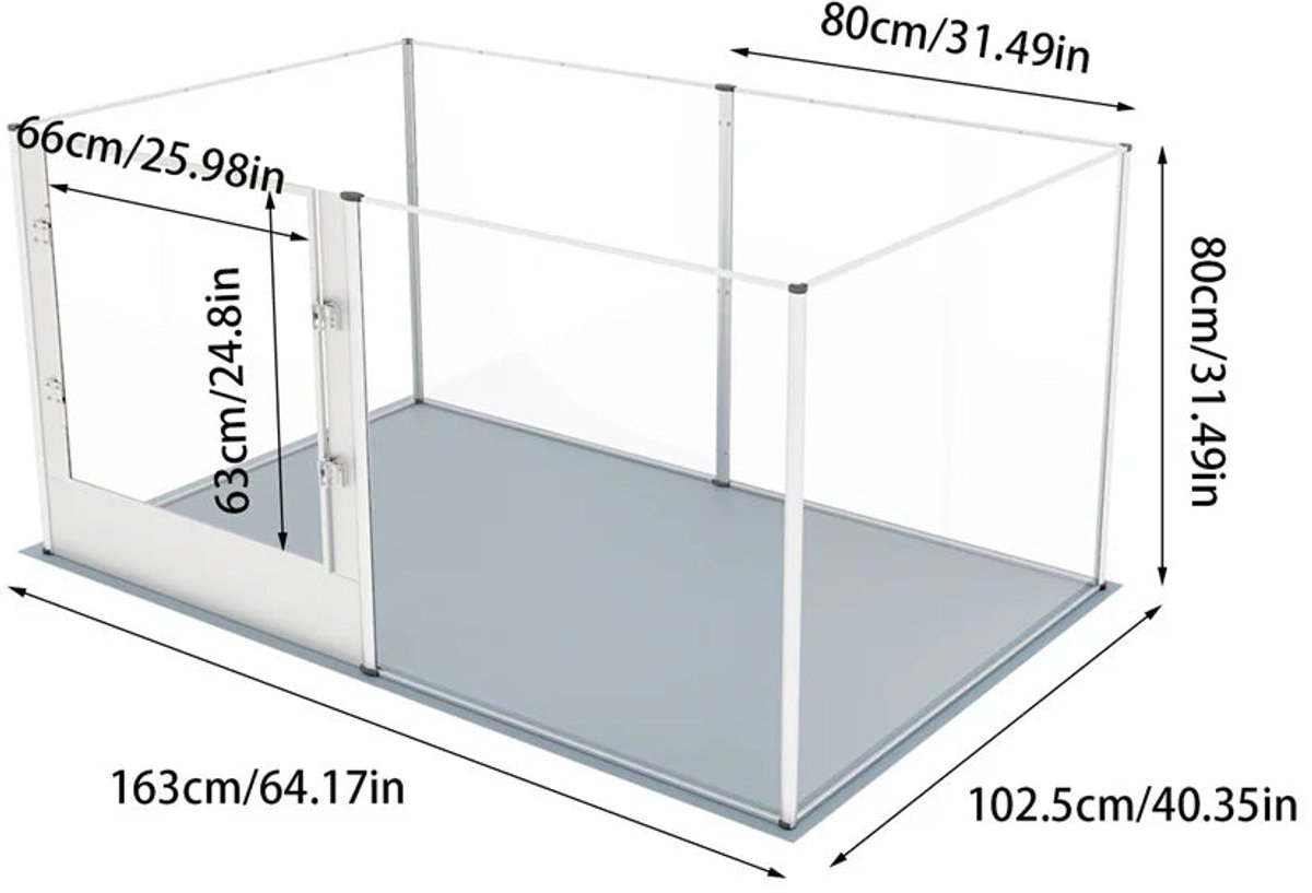 6-Panelen Speelbox – Babyren – Speelhoek – Veiligheidsbox – Kinderspeelruimte – Ruim Formaat – Waterdichte Ondermat