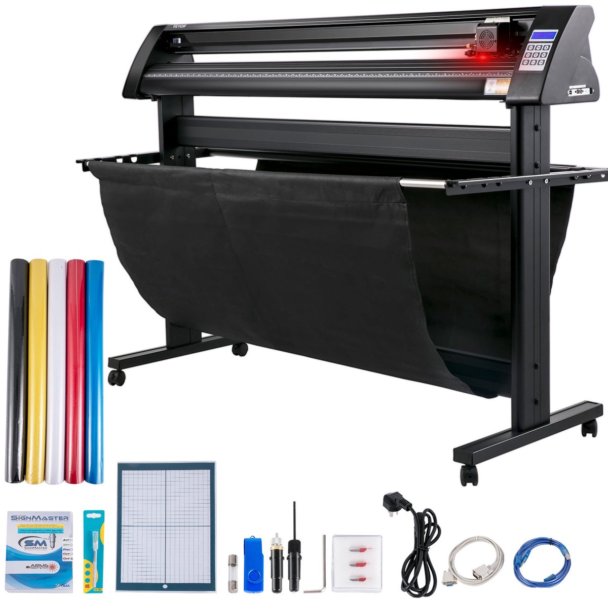 Snijplotter – Vinyl Cutter – Vinyl Plotter – Plotter Cutter – Vinyl Snijmachine – Rood Lichtgeleiding – Snijbreedte 135 cm
