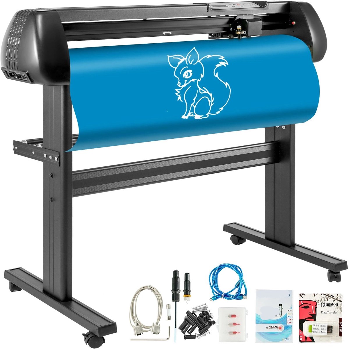 Vinyl Snijplotter – Vinyl Cutter – Snijmachine – Plotter – Sticker Cutter – Snijbreedte 28inch – Instelbare Snijdruk en Snelheid