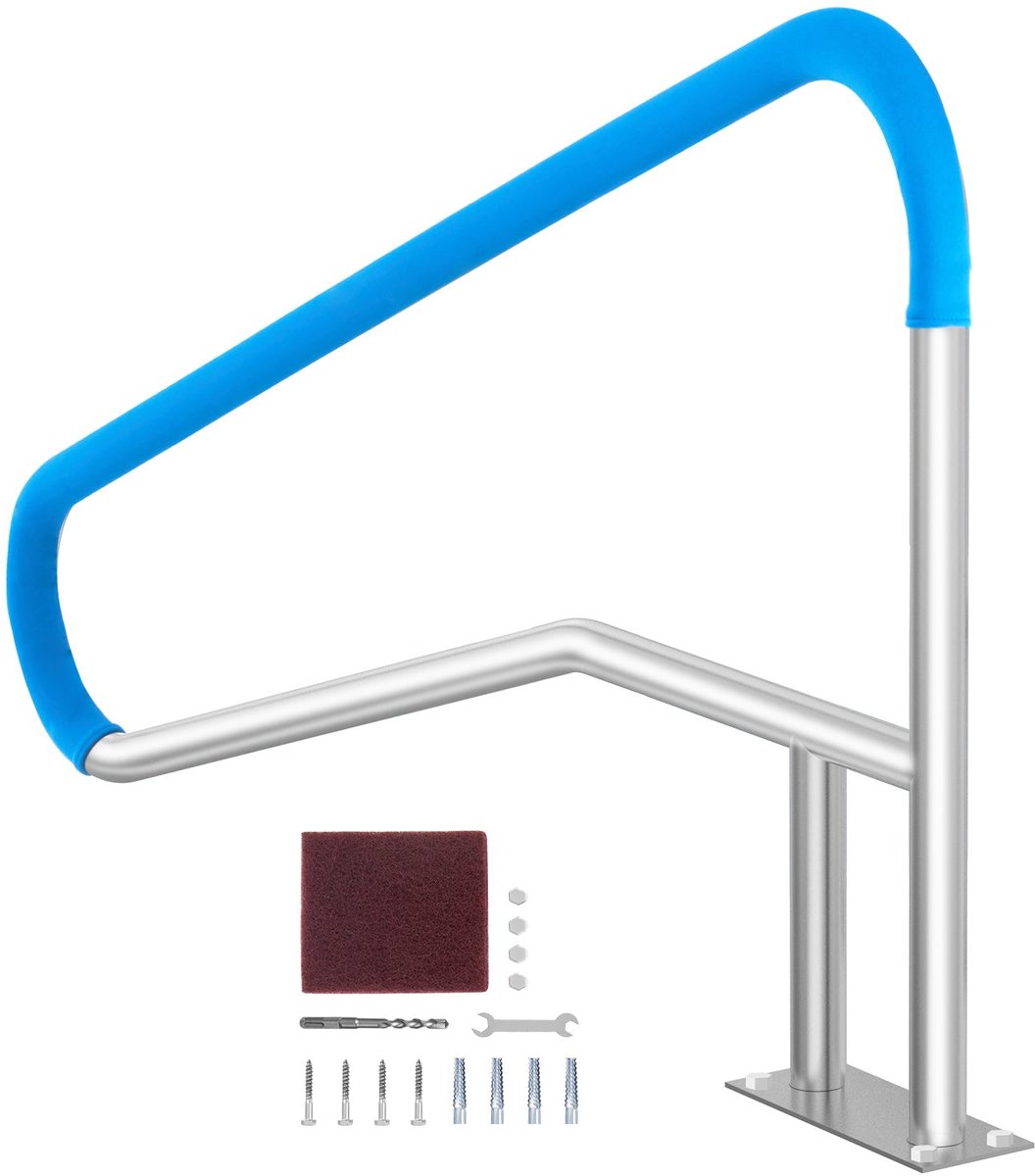 Zwembadbeugel – Zwemtrap Beugel – Pool Handrail – Zwembadafdichting – Spa Handgreep – 54 x 36 Inch – Roestvrij Staal 304 – UV-Bestendige Coating