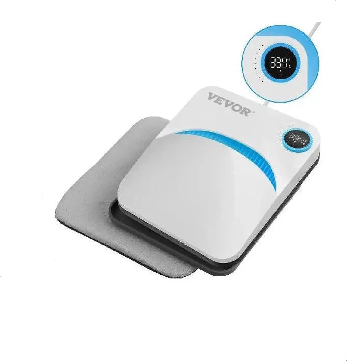 VEVOR 12x10 Inch Draagbare Warmtepers Machine - Multifunctionele DIY Shirt Drukpers voor Sublimatie en HTV Vinyl - Ideaal voor T-Shirts, Tassen en Meer