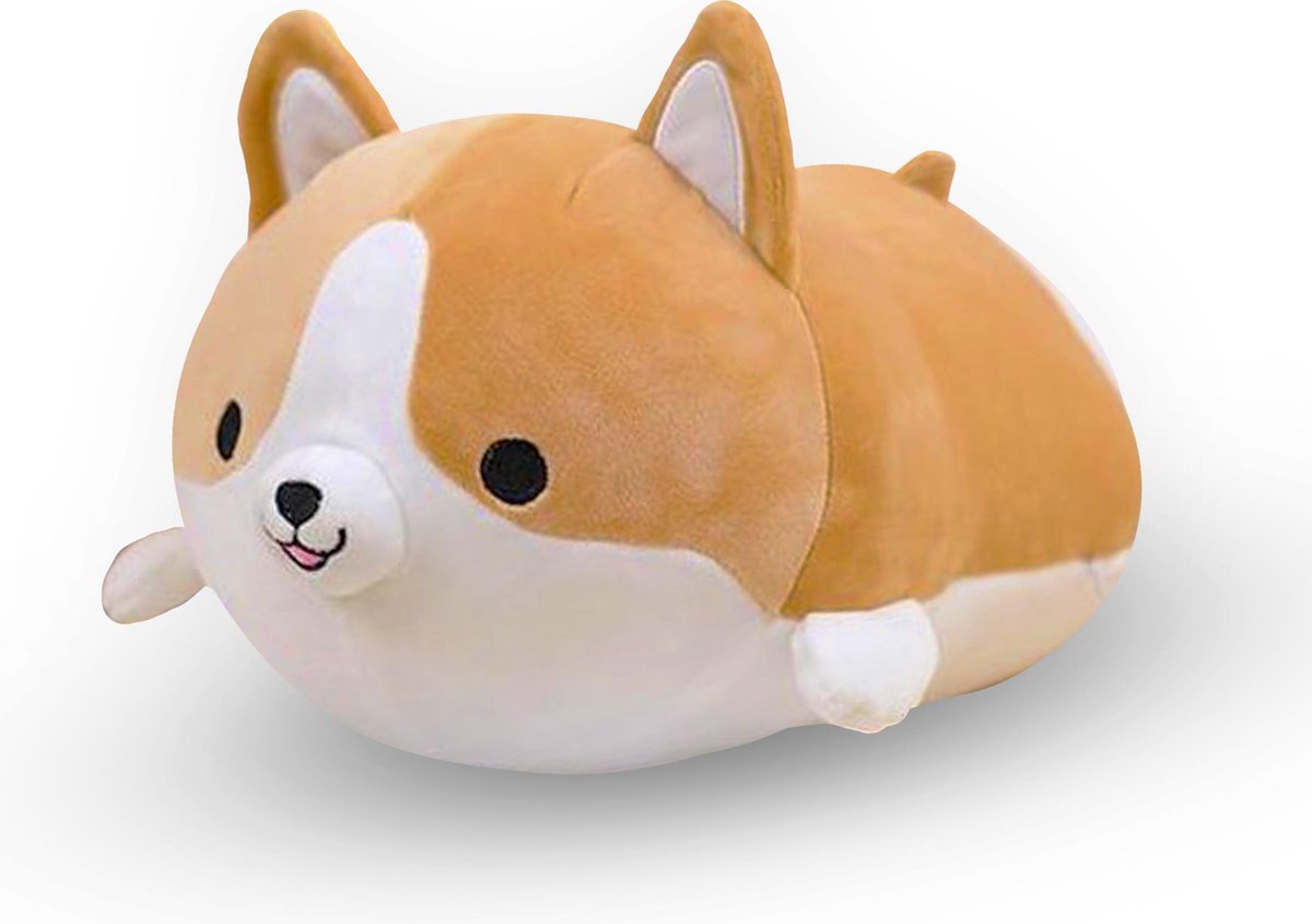 Corgi knuffel kussen pluche  45 cm