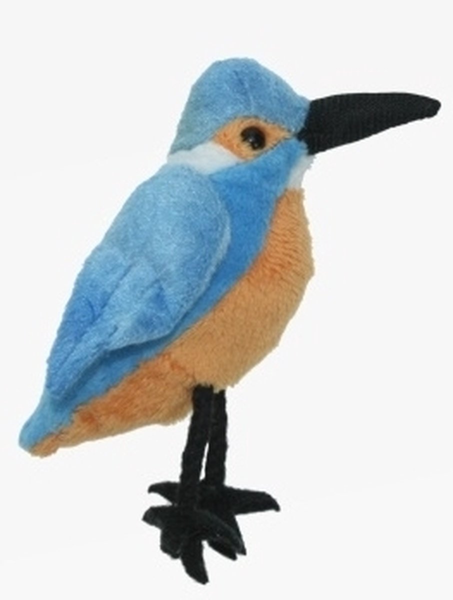 Pluche ijsvogel knuffel 13 cm