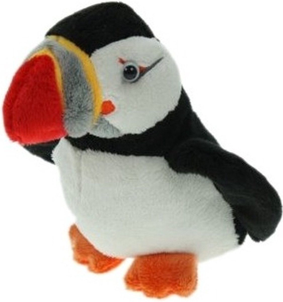 Pluche papegaaiduiker/puffin zeevogel knuffel 15 cm - speelgoed zeedieren