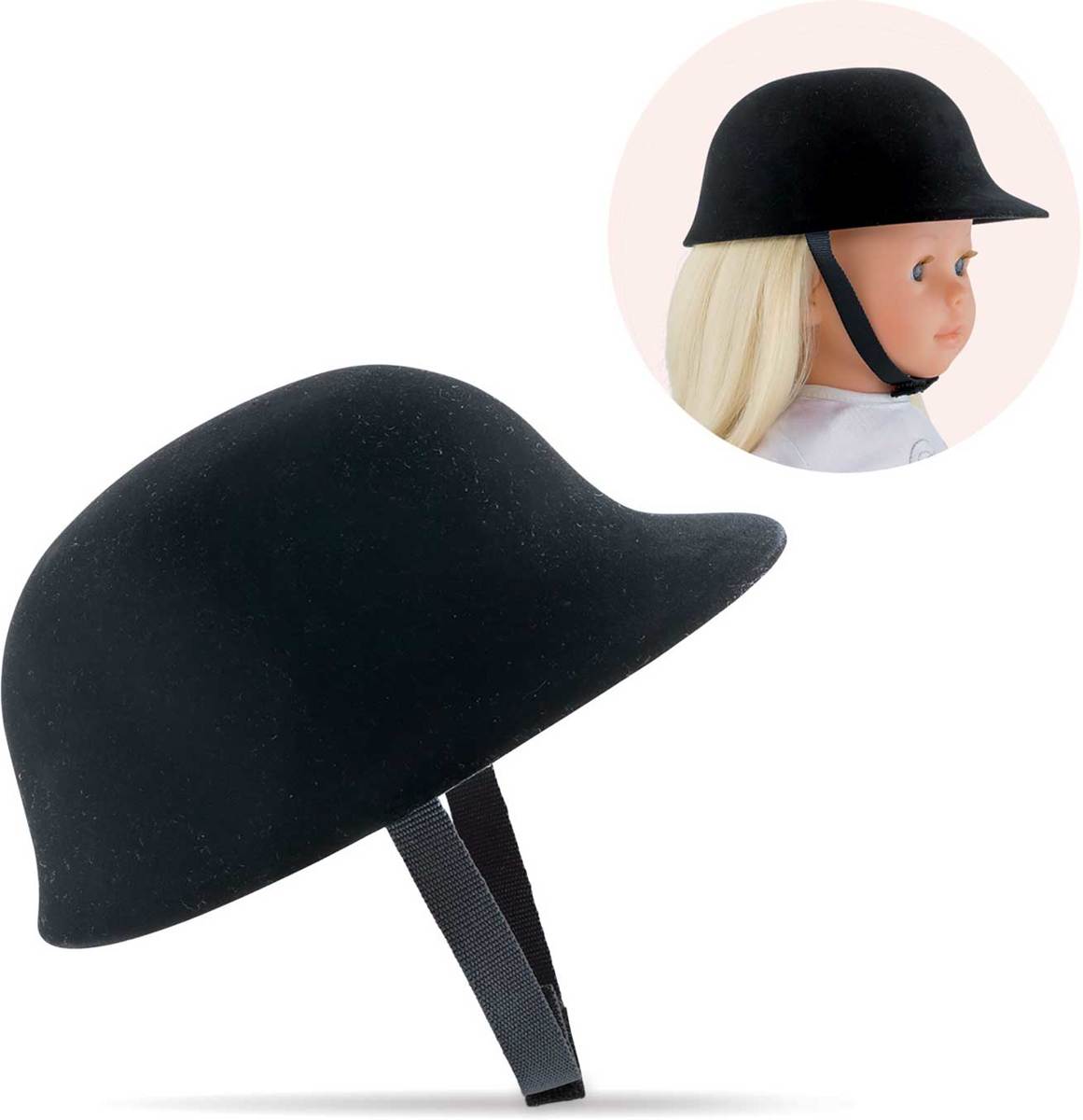   poppenaccessoire paardrijhelm voor elke ma   pop van 36cm