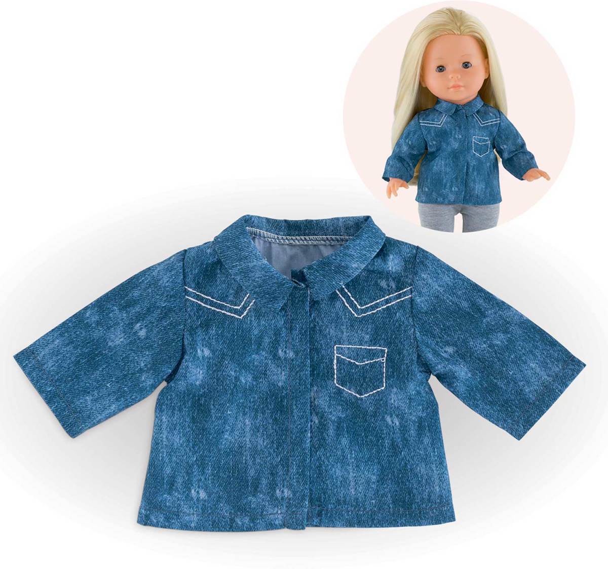 Corolle poppenkleding voor elke ma Corolle pop, denim blouse