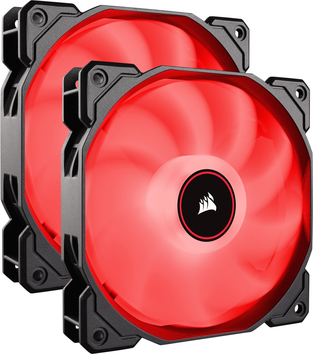 Corsair Air Series AF140 LED (2018) Red - Dual Pack Case fan