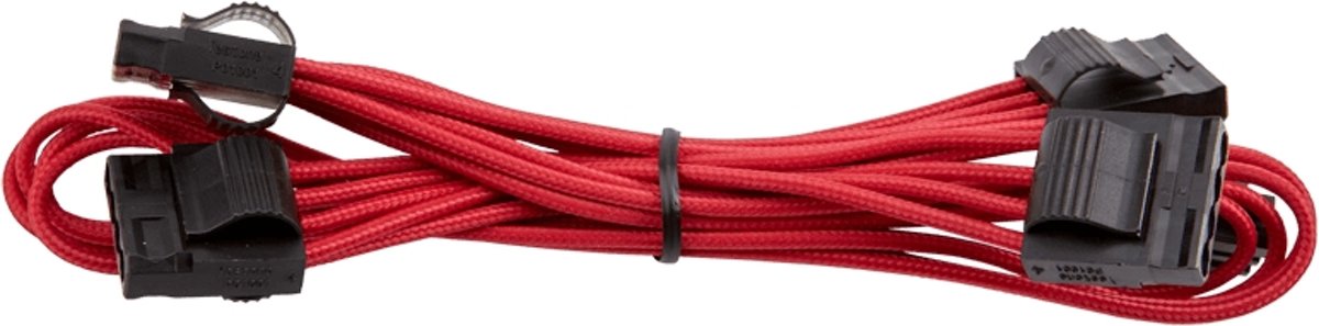 Corsair CP-8920195 Intern 0.75m Molex (4-pin) Molex (4-pin) Zwart, Rood electriciteitssnoer