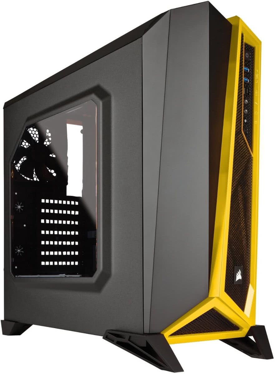 Corsair Carbide CC-9011094-WW Midi-Toren Zwart, Geel computerbehuizing