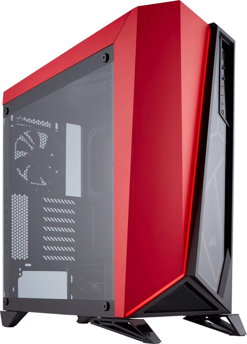 Corsair Carbide SPEC-OMEGA Midi-Toren Zwart, Rood