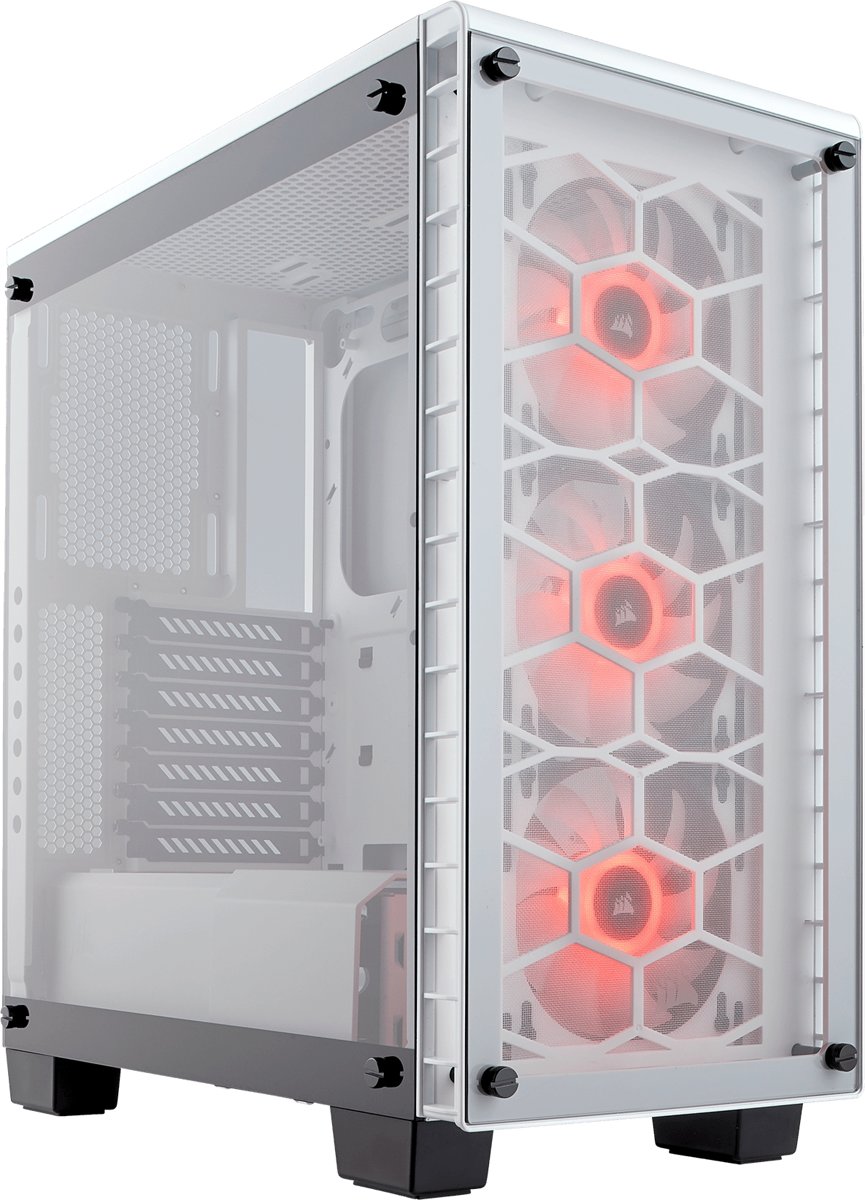 Corsair Crystal 460X RGB Midi-Toren Wit