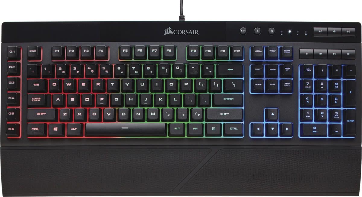 Corsair K55 RGB - Qwerty - Membraan Gaming Toetsenbord