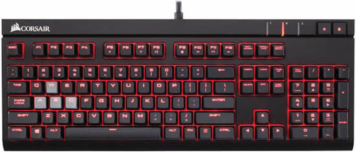 Corsair Strafe Red LED - Azerty - Cherry MX RED - Mechanisch Gaming Toetsenbord