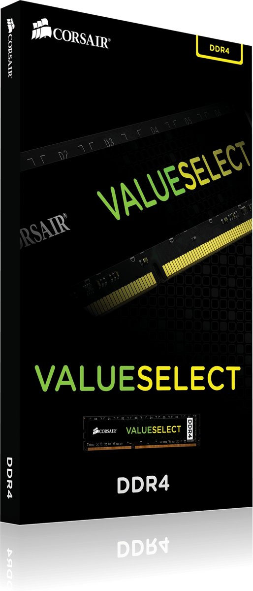 Corsair ValueSelect 4GB, DDR4, 2400MHz 4GB DDR4 2400MHz geheugenmodule