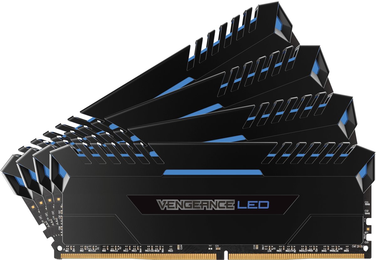 Corsair Vengeance LED 64GB (4 x 16GB) DDR4 DRAM 2666MHz C16 64GB DDR4 2666MHz geheugenmodule