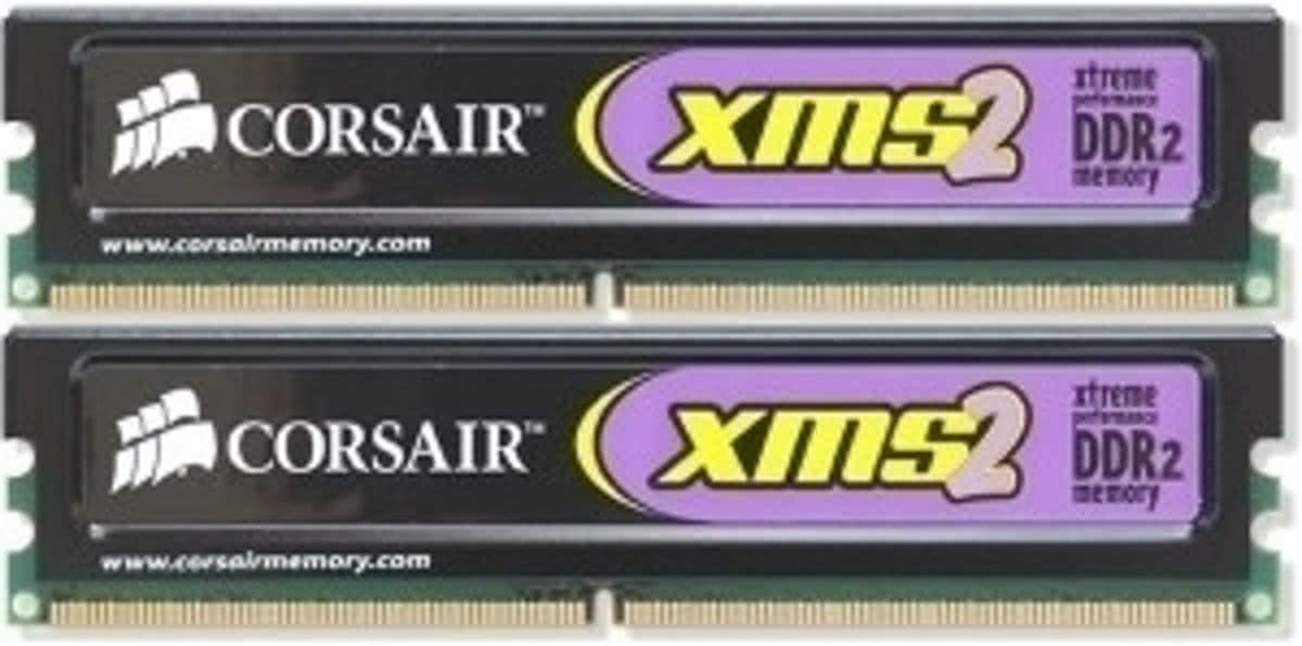 Corsair XMS2-6400 TWIN2X DDR2 (2 x 1 GB)