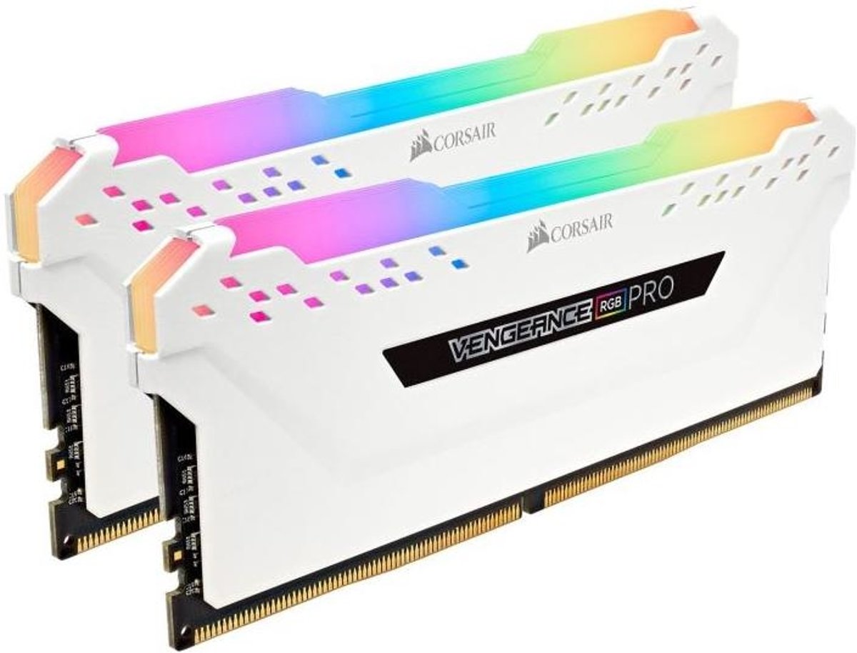 VENGEANCE RGB PRO 16GB (2x8GB) DDR4 3000 (PC4-24000) C15 Desktop memory . White