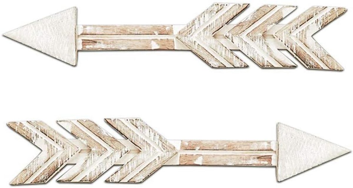   - Rustieke Mango houten pijl teken plaque set van 2 voor boerderij Home decoratie in Nederlandse stijl