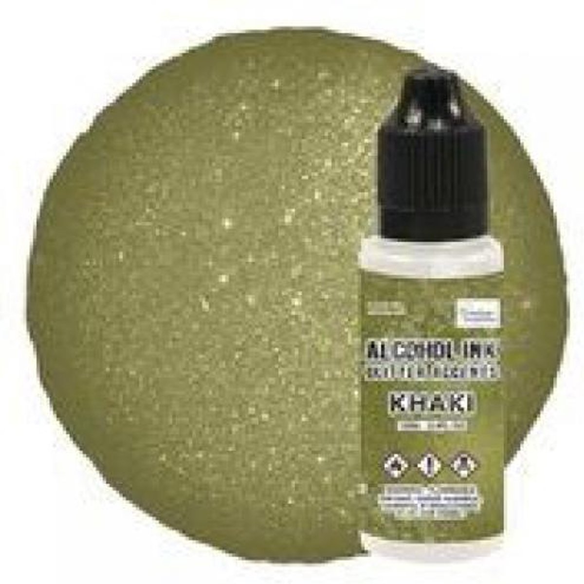 Alcohol Ink Glitter Accents Khaki