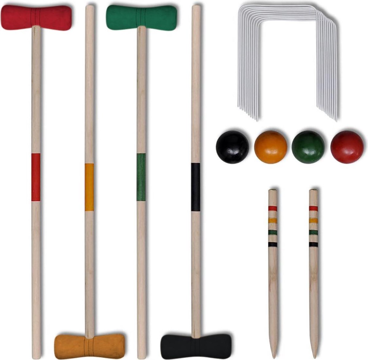 Cozytrix Junior Houten Croquet Set Voor 4 Spelers