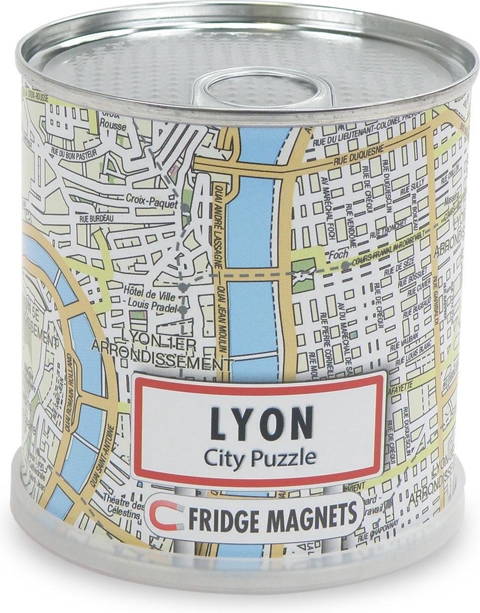 Extragoods Lyon city puzzle magnets