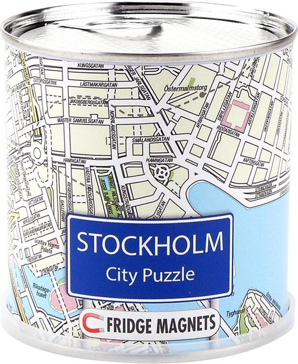 Extragoods Stockholm city puzzle magnets