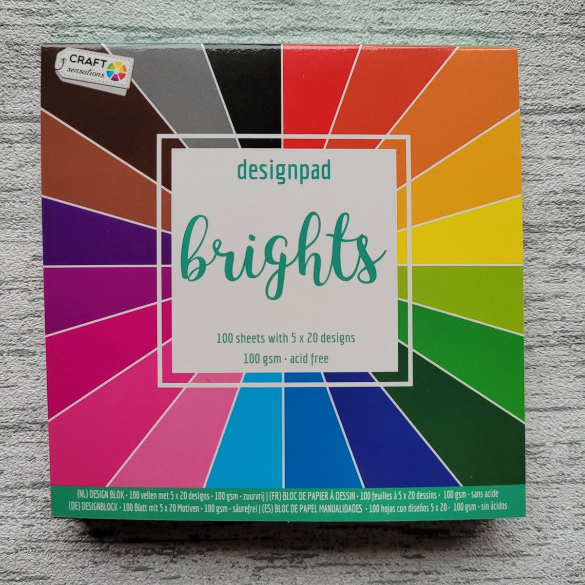 Craft Sensations - Designpapier - Bright - 10x10 cm