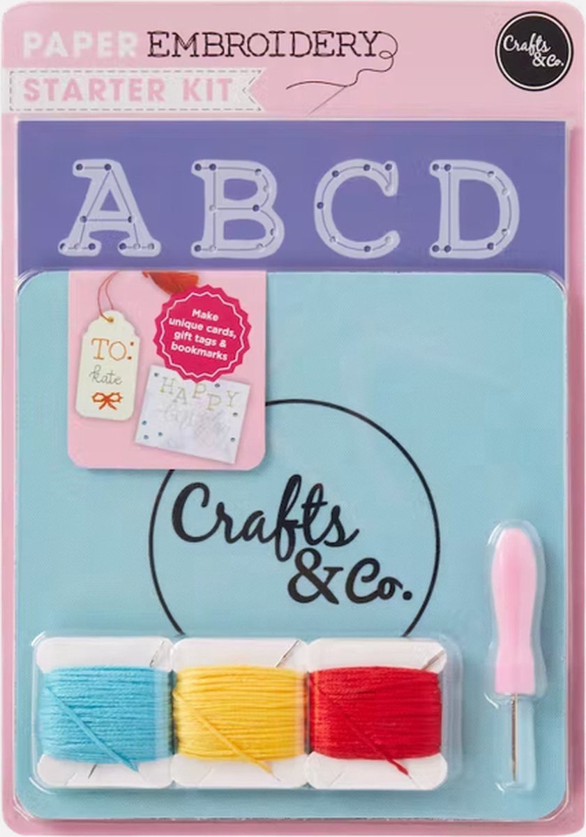 Crafts & Co - alfabet borduur set - starterkit - Borduren.