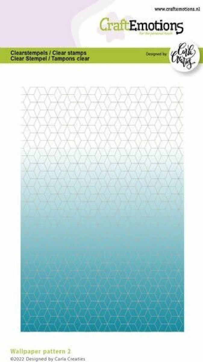 Clearstamp A6 - wallpaper pattern 2 Carla Creaties