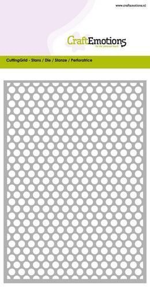   Mal - Cutting Grid - dots rond Card 10.5x14.8 centimeter