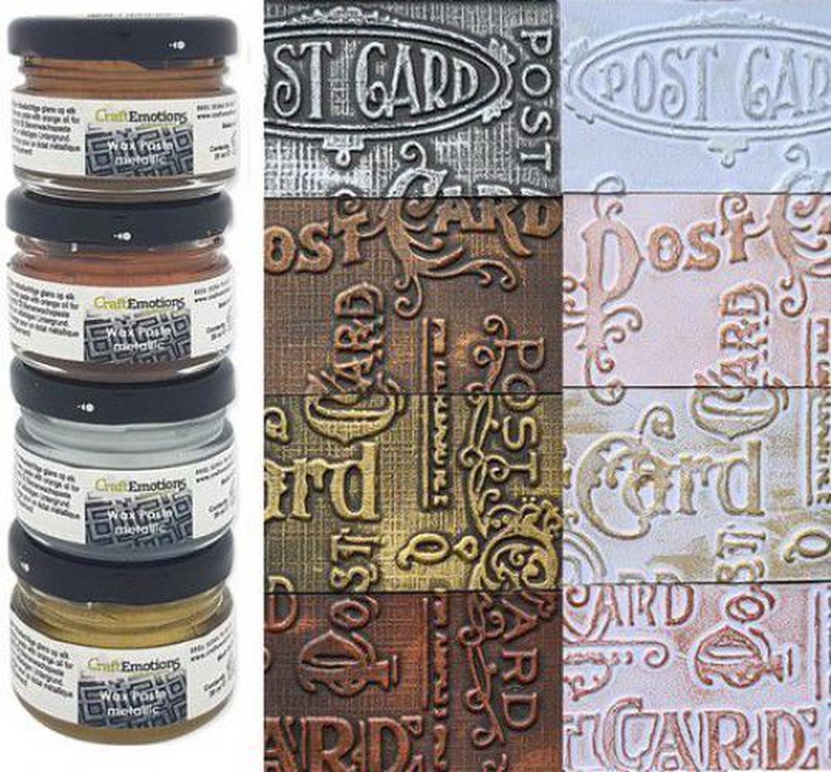 CraftEmotions Wax Paste metallic 1 4x20 ml /1120 /1900 /1910 /1950 (10-20)