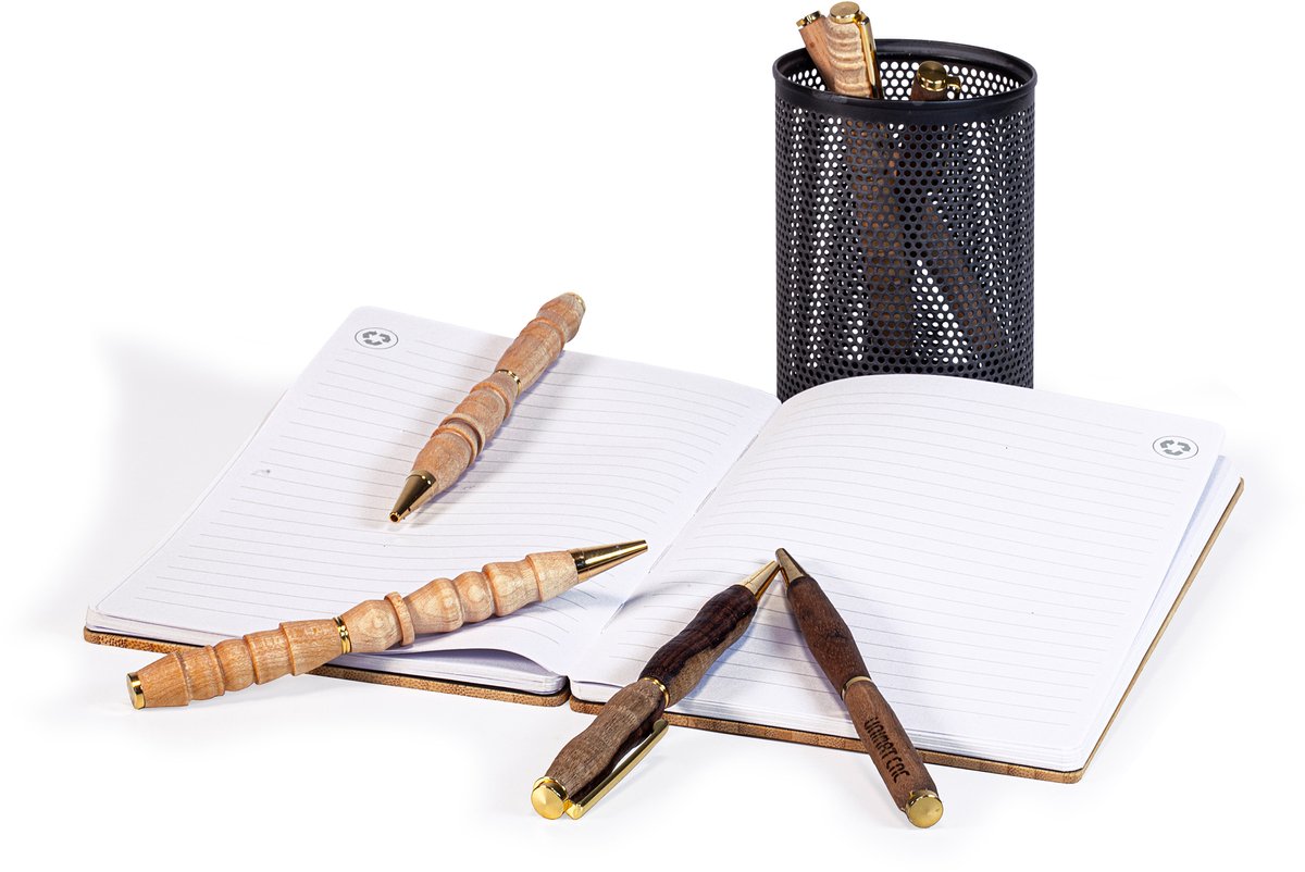 PLAYmake Penmaker Set voor 4-in-1 Houtbewerking Set voor Kinderen - Houtsnijset - Speelgoed Gereedschapset - Cadeautjes voor Jongens en Meisjes - Vanaf 5 Jaar -  