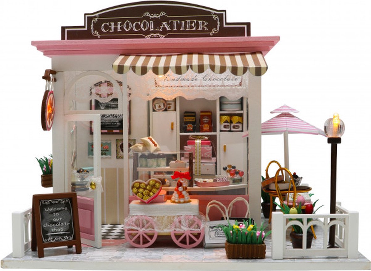 Modelbouwpakket Miniatuur Poppenhuis - Chocolatier