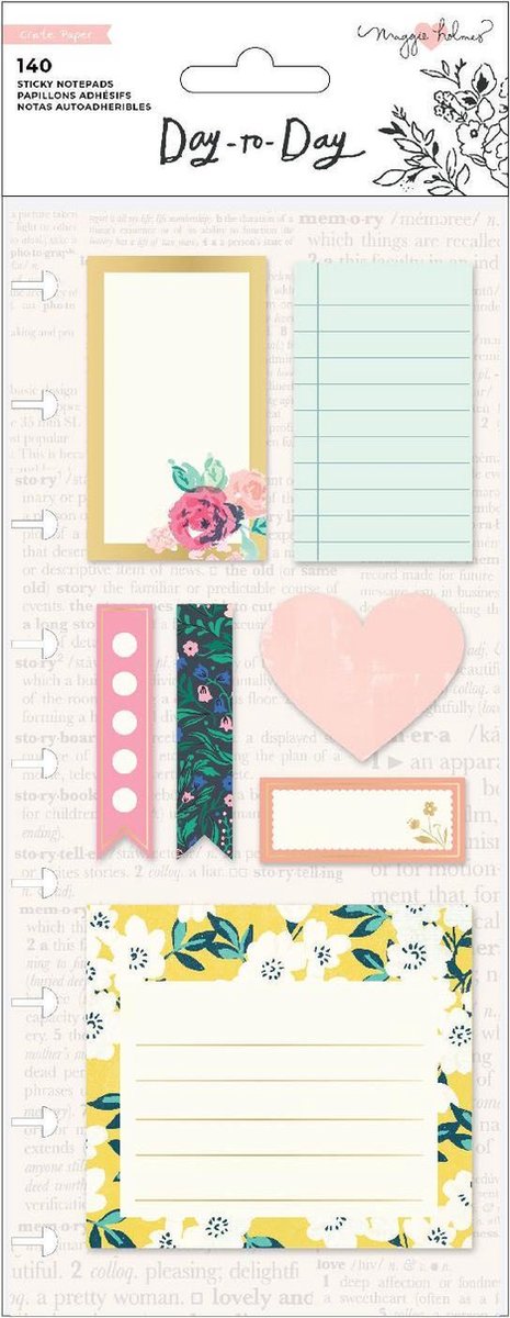 Crate Paper - Day-to-Day disc planner sticky notes Heart