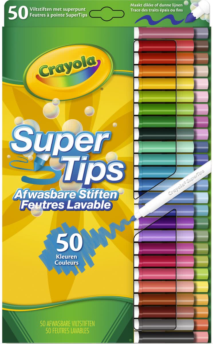 Crayola 50 Viltstiften met superpunt