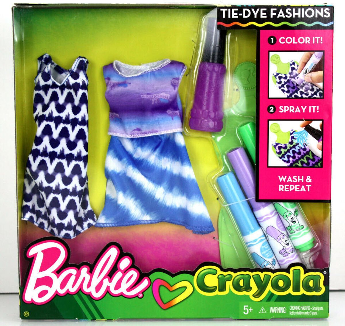 Barbie - Crayola -Tie-Dye Fashions (set 2)