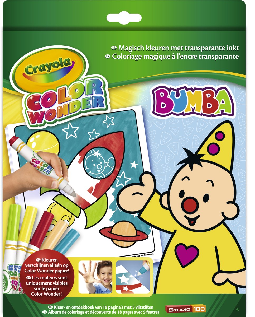 Color Wonder box set Bumba - Kleurboek incl. 5 Stiften