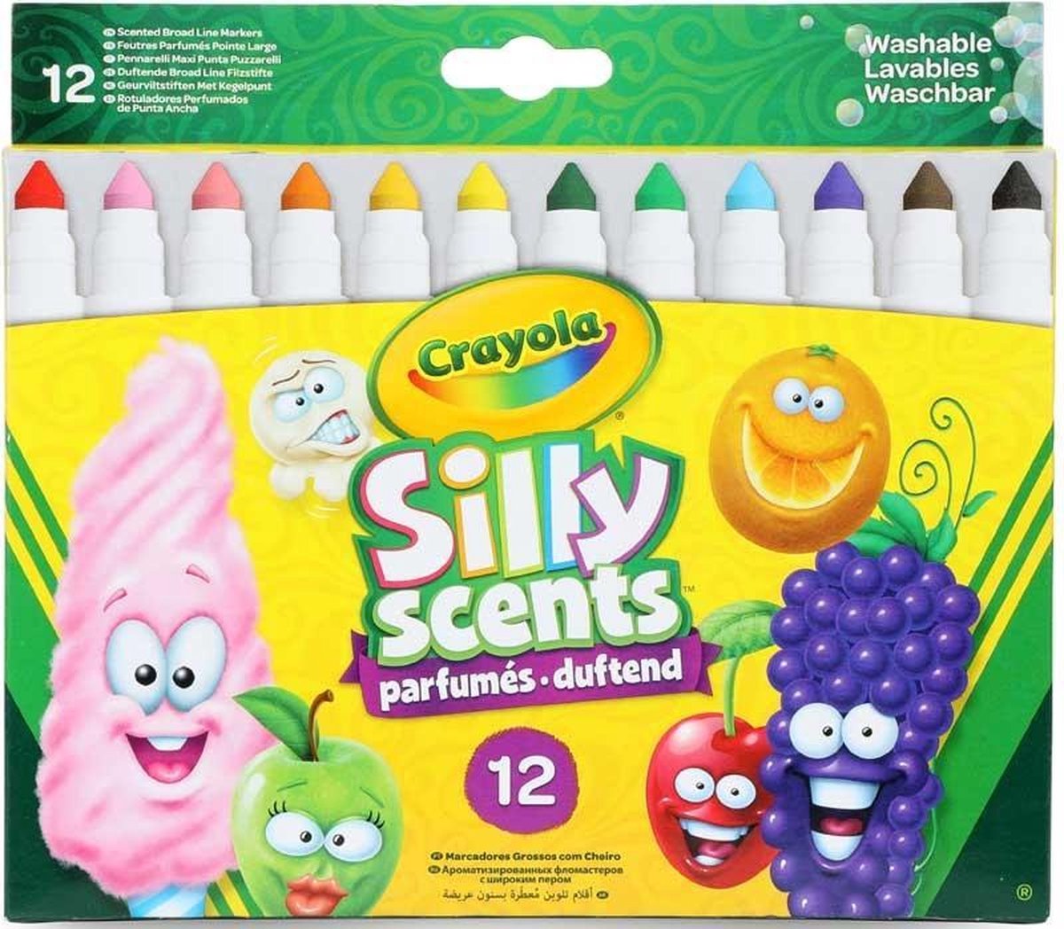 Crayola - Geurstiften met Brede Punt - 12 Stuks