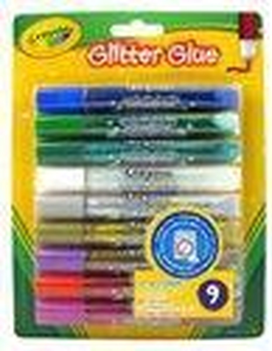 Crayola - Glitterlijm tubes 9 stuks