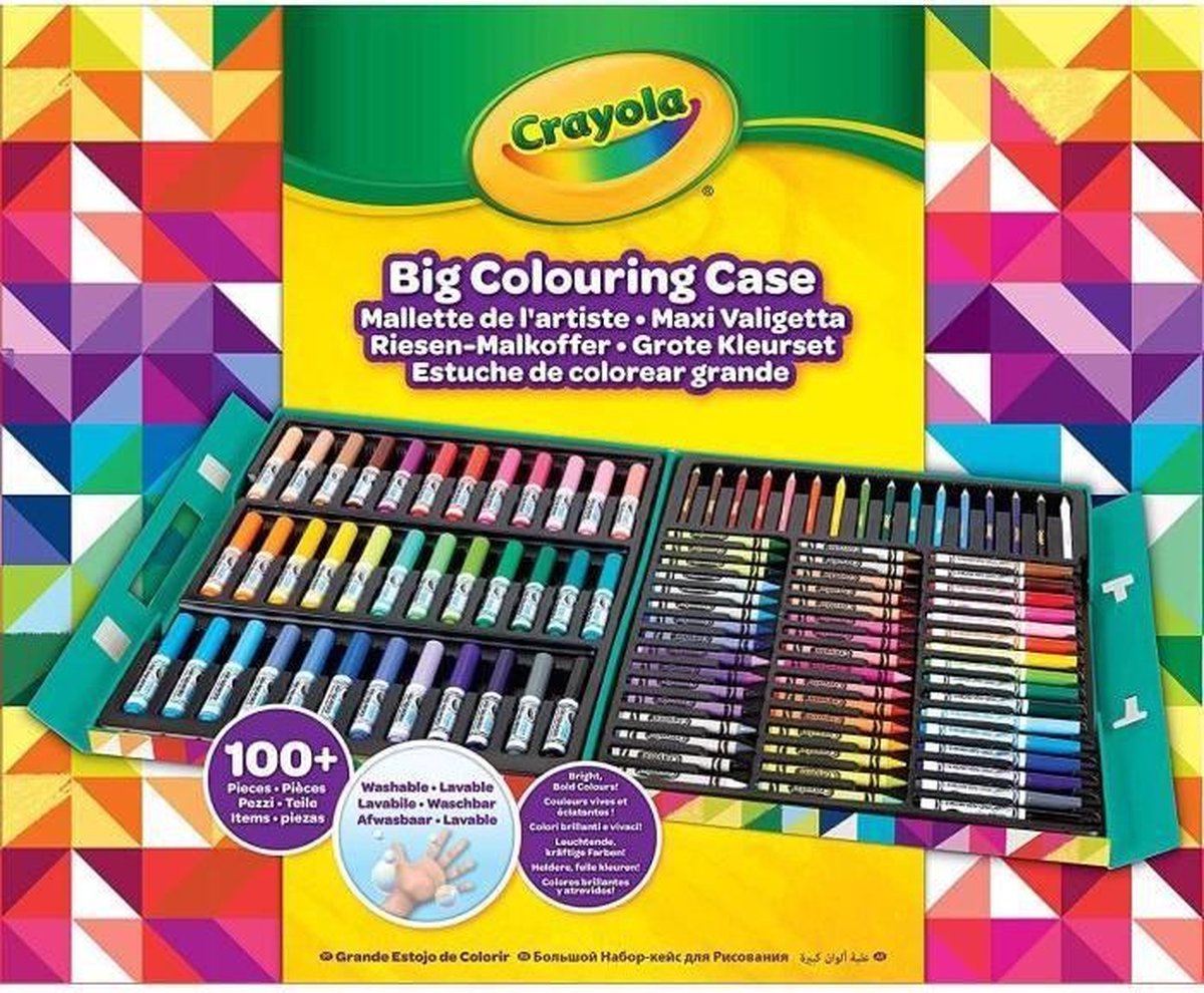 Crayola - Kunstenaarskoffer - 100 kleurplaten - Activiteiten voor kinderen