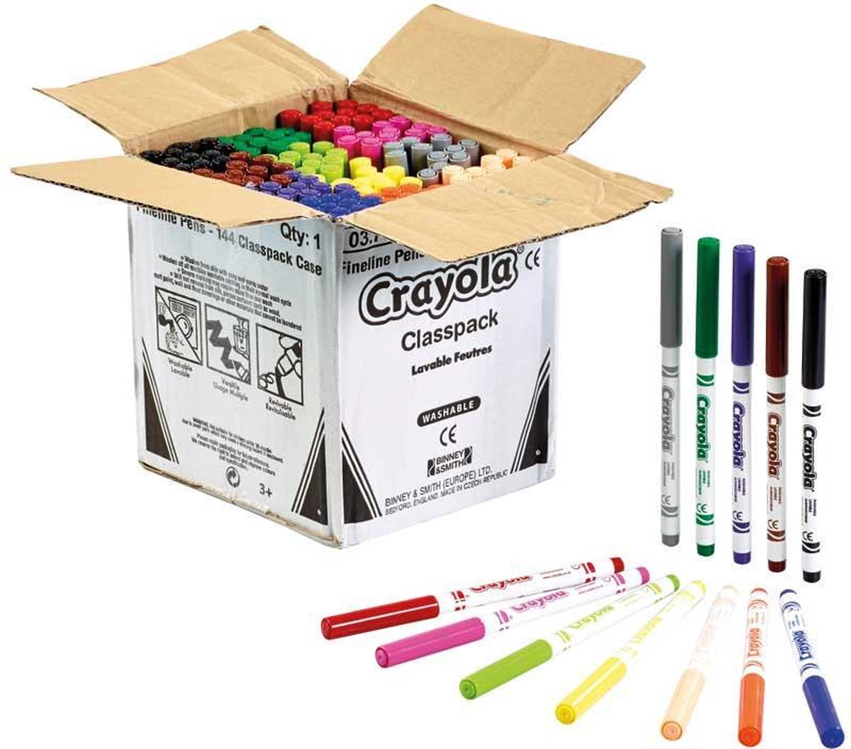 Crayola - Supertips - 144 Stuks - Klassenpakket