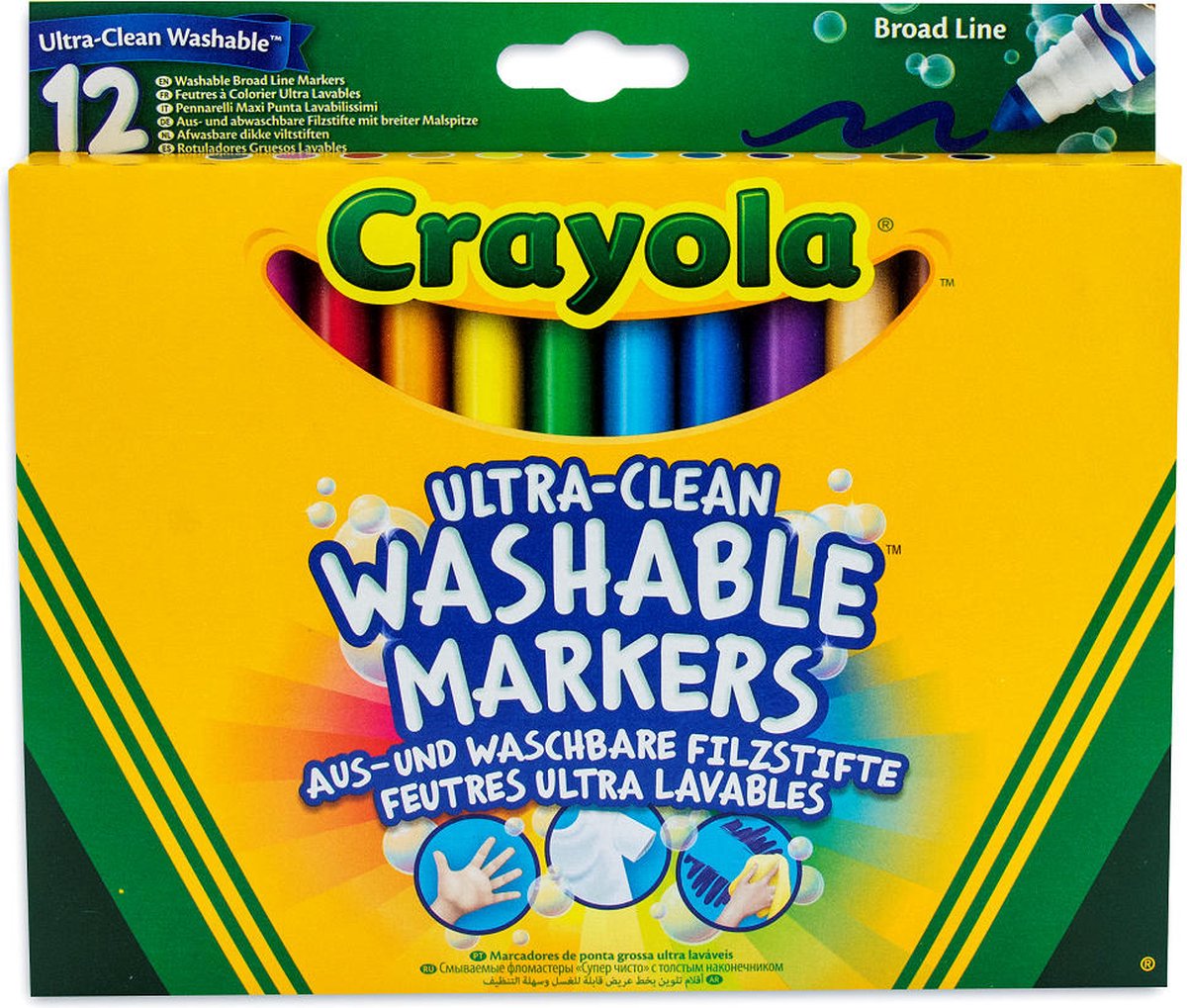 Crayola 12 Viltstiften met kegelpunt