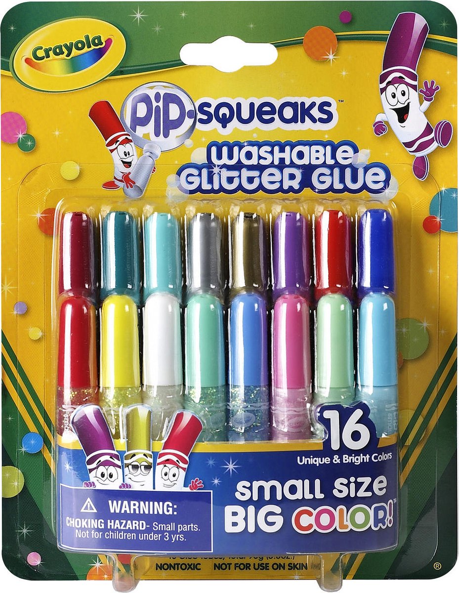 Crayola 16 Glitterlijmtubes