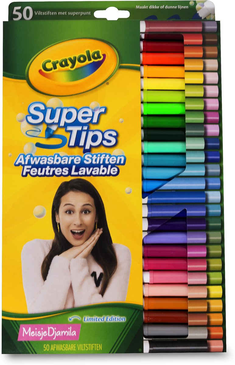 Crayola 50 Viltstiften superpunt MeisjeDjamila